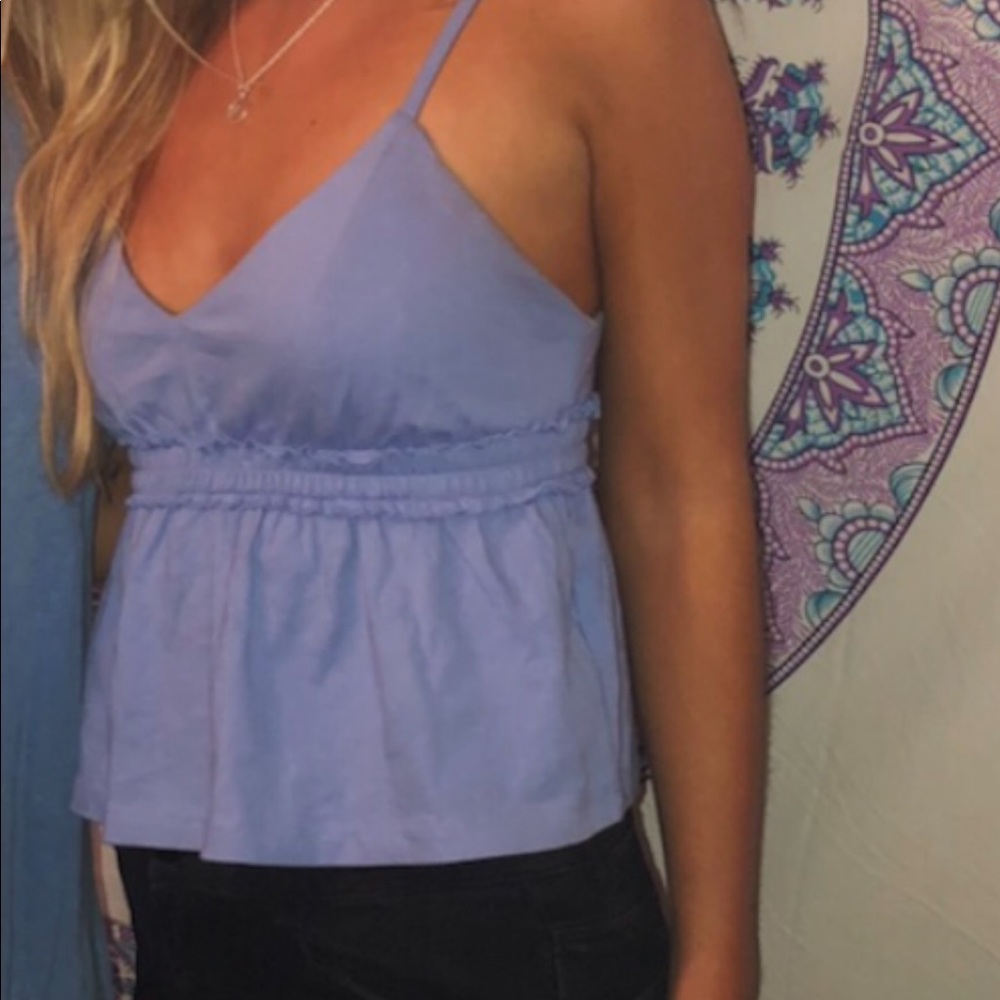 Blue top wore once